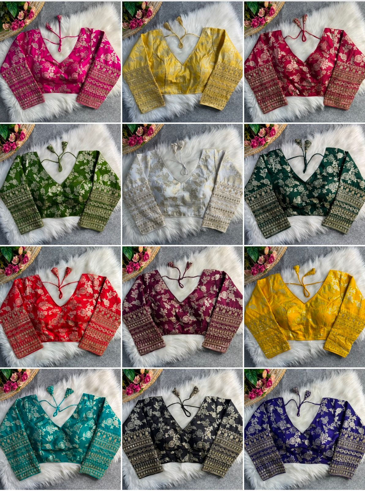 Dola Silk Full Sleeves Blouse