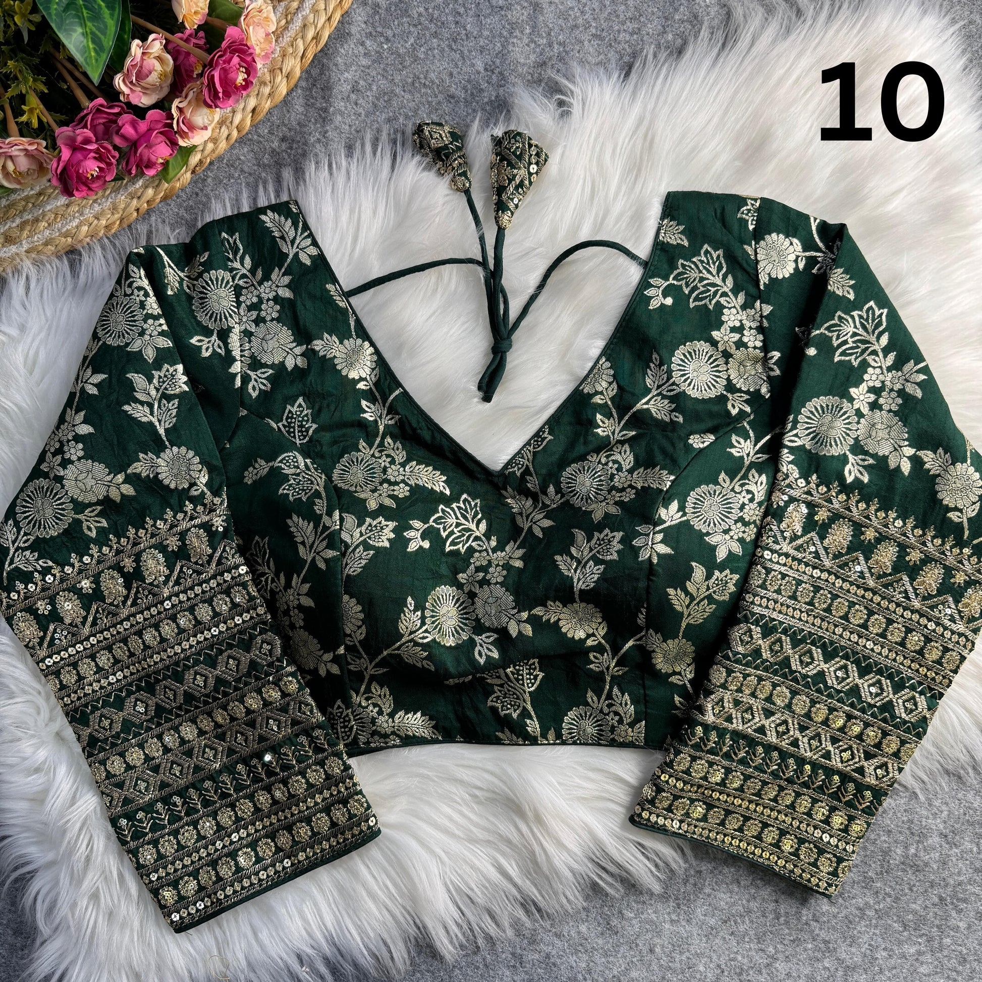 Dola Silk Full Sleeves Blouse