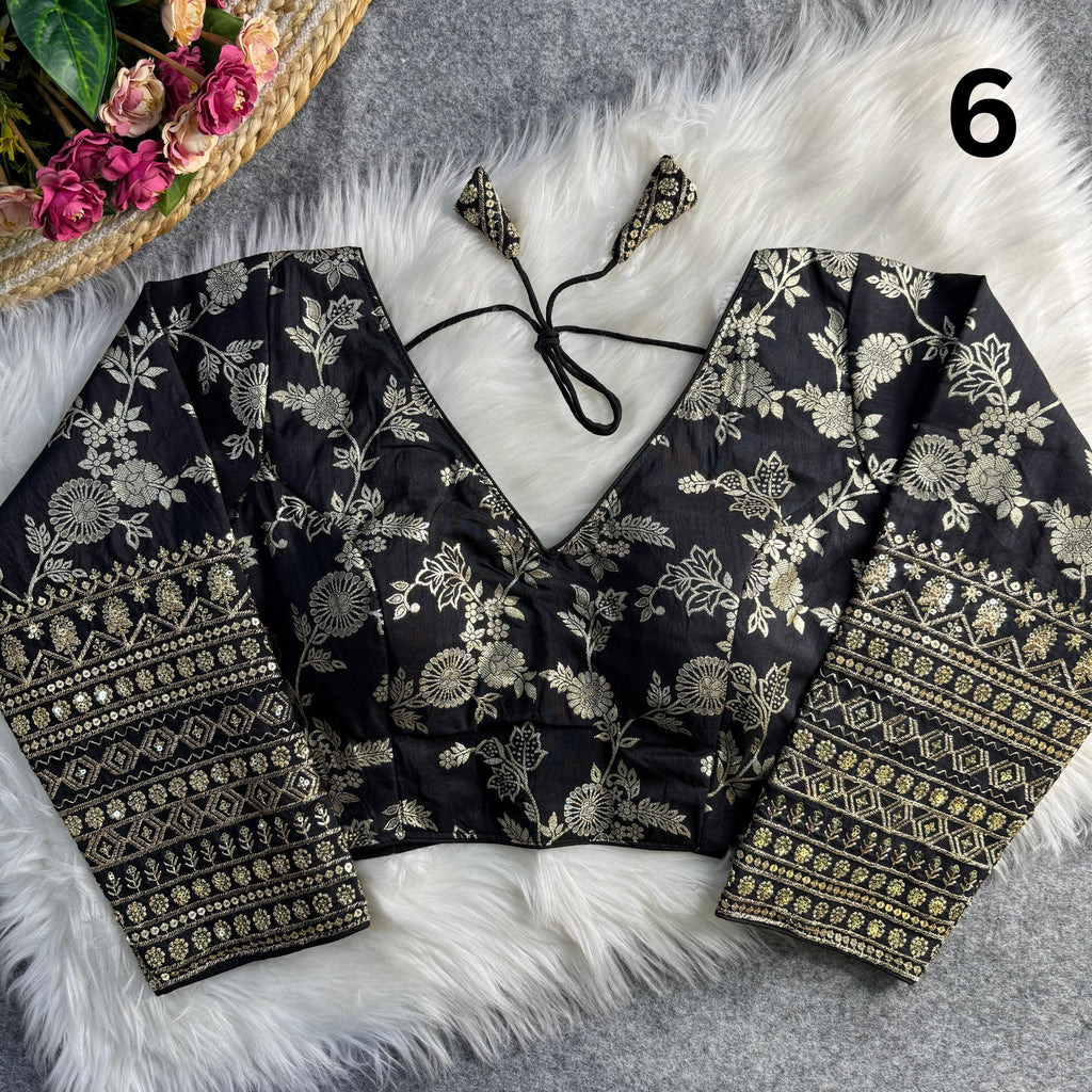 Dola Silk Full Sleeves Blouse