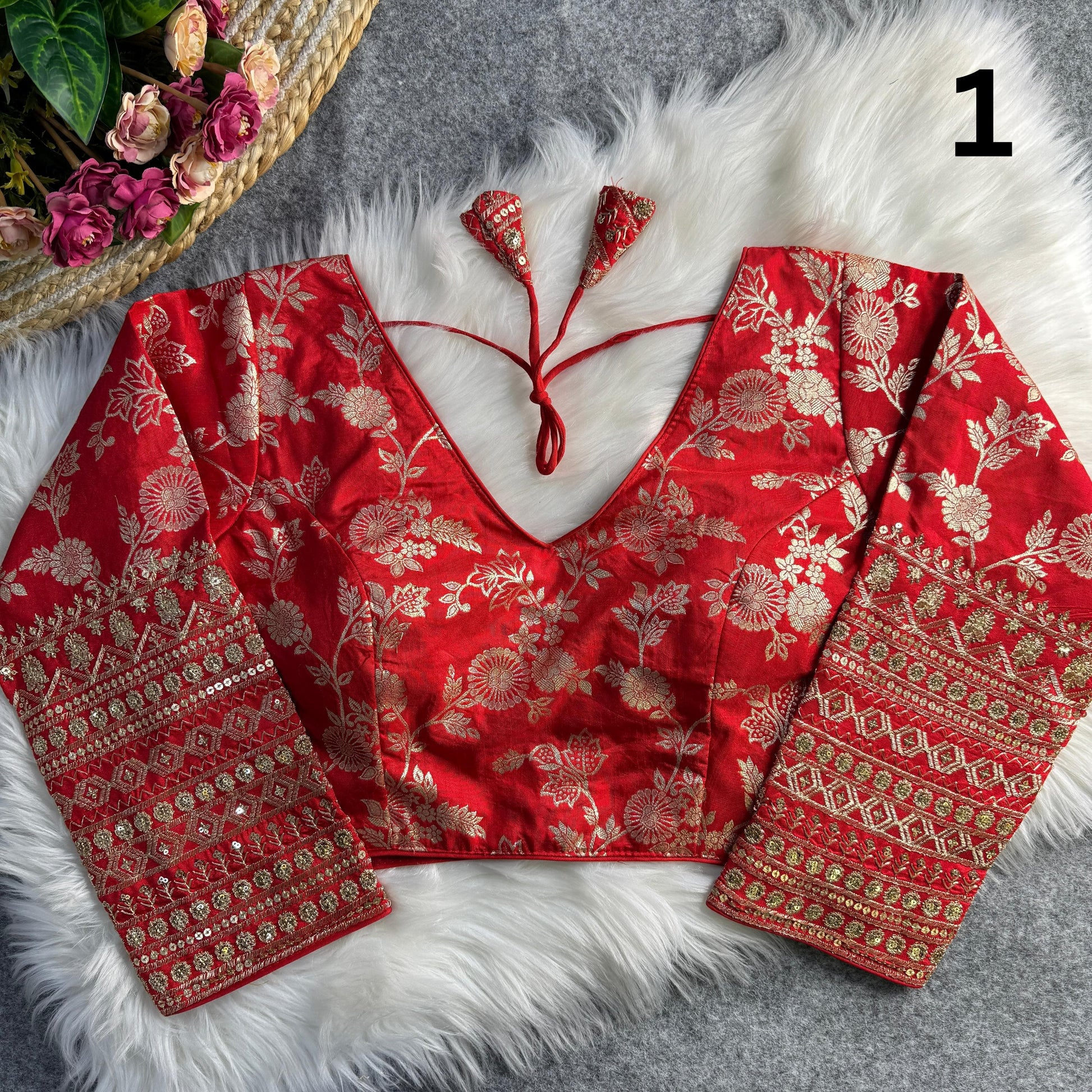 Dola Silk Full Sleeves Blouse