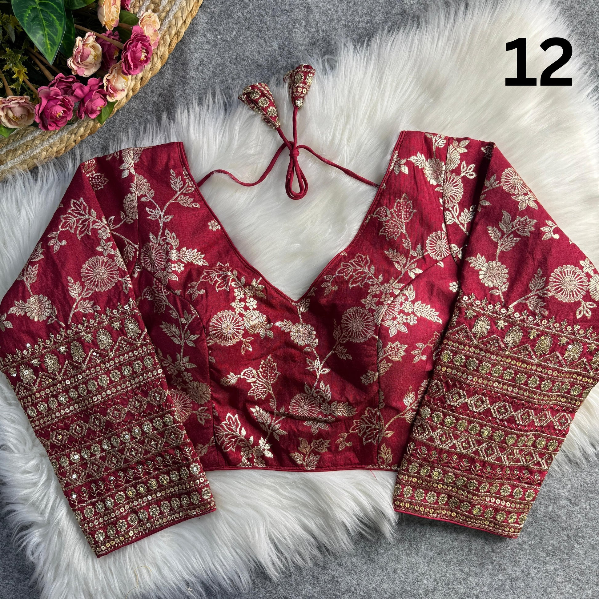 Dola Silk Full Sleeves Blouse