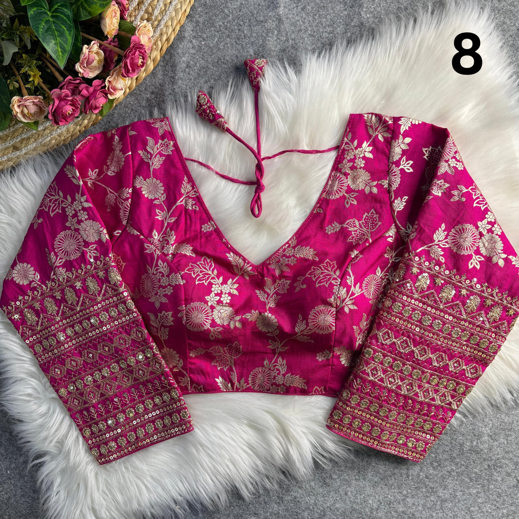 Dola Silk Full Sleeves Blouse