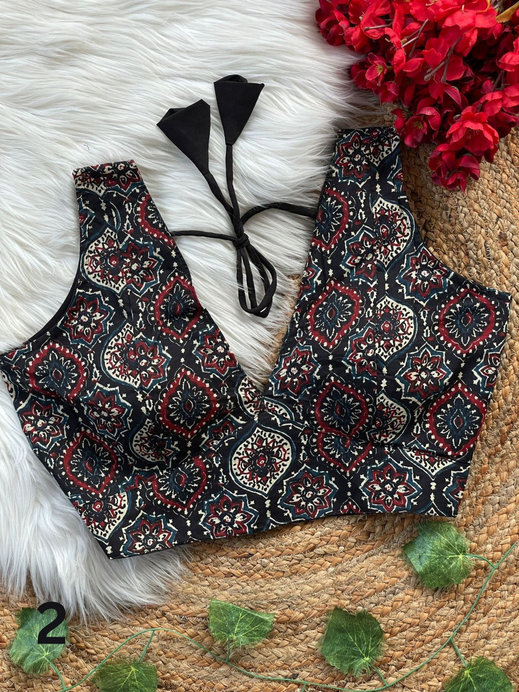 Ajrakh Ready-to-wear Cotton Blouse