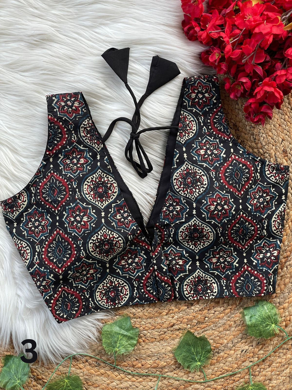 Ajrakh Ready-to-wear Cotton Blouse