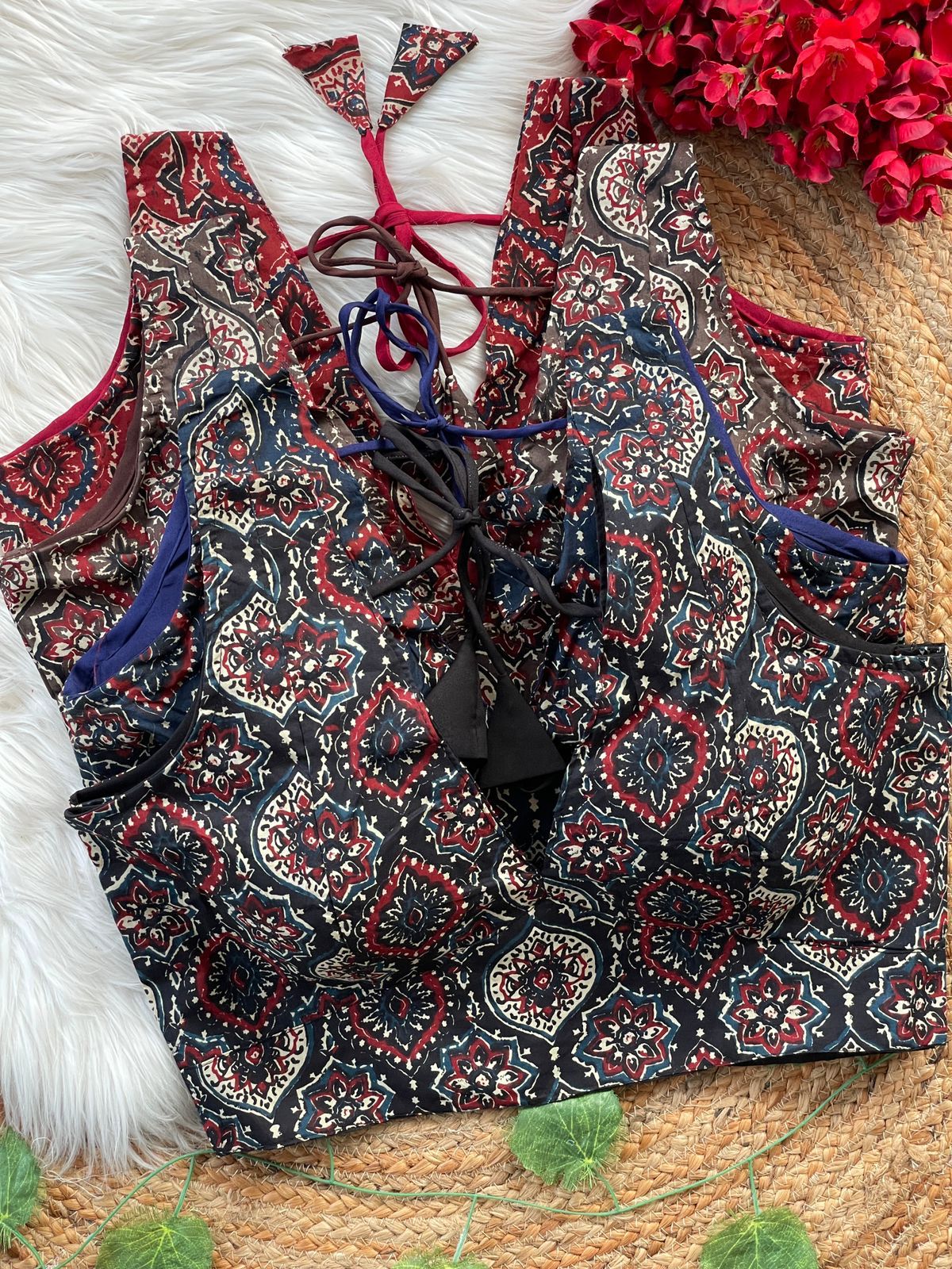 Ajrakh Ready-to-wear Cotton Blouse