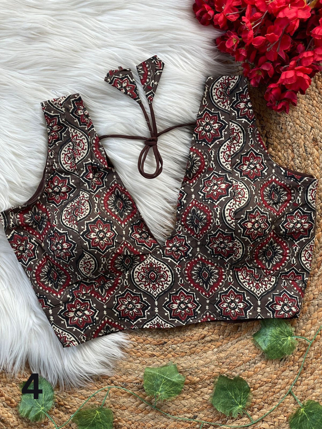 Ajrakh Ready-to-wear Cotton Blouse