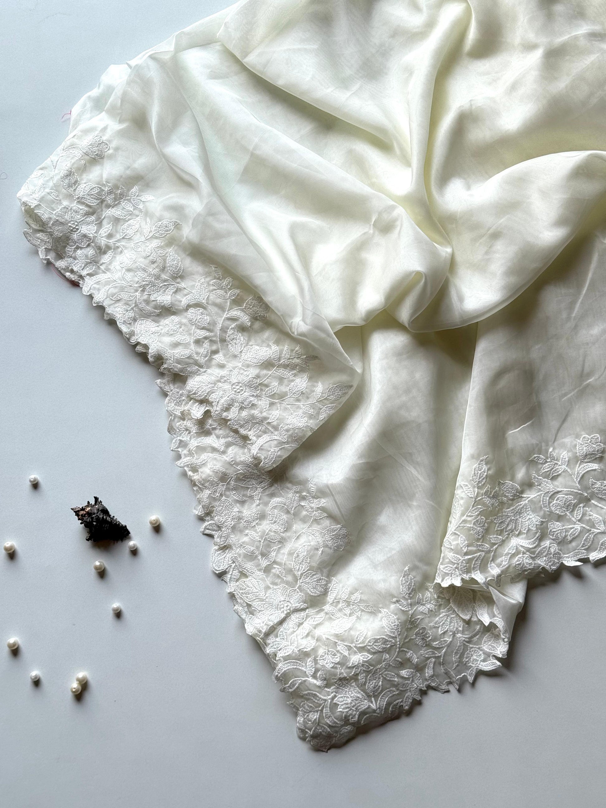 Scalp Thread Organza Saree