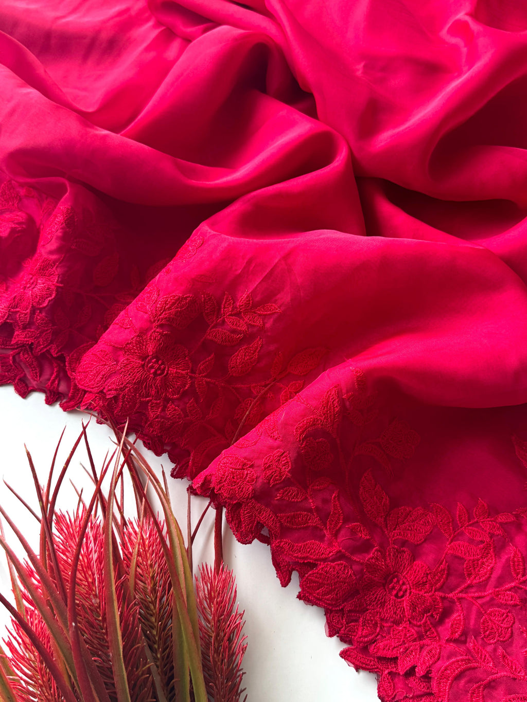 Scalp Thread Organza Saree