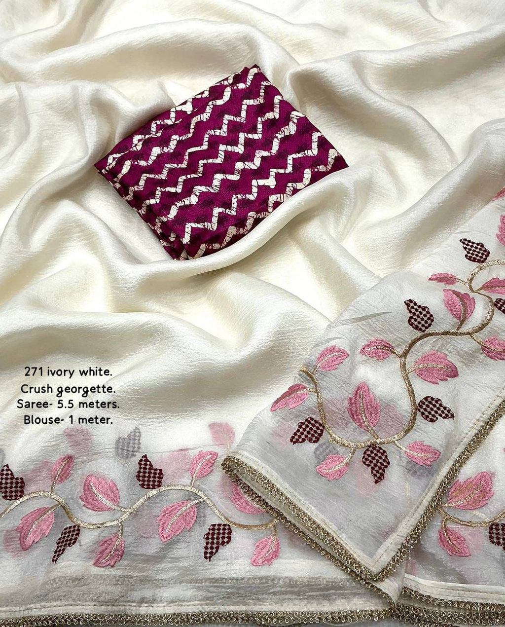 Soft Crush Georgette Saree