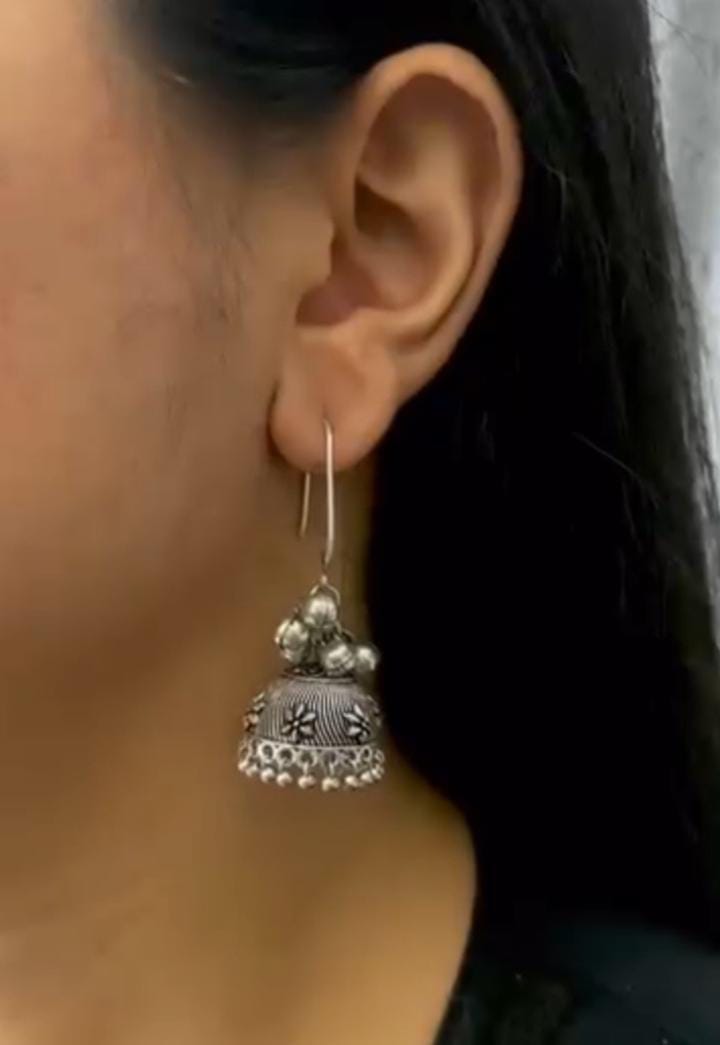 Ghungroo Hook Jhumkas
