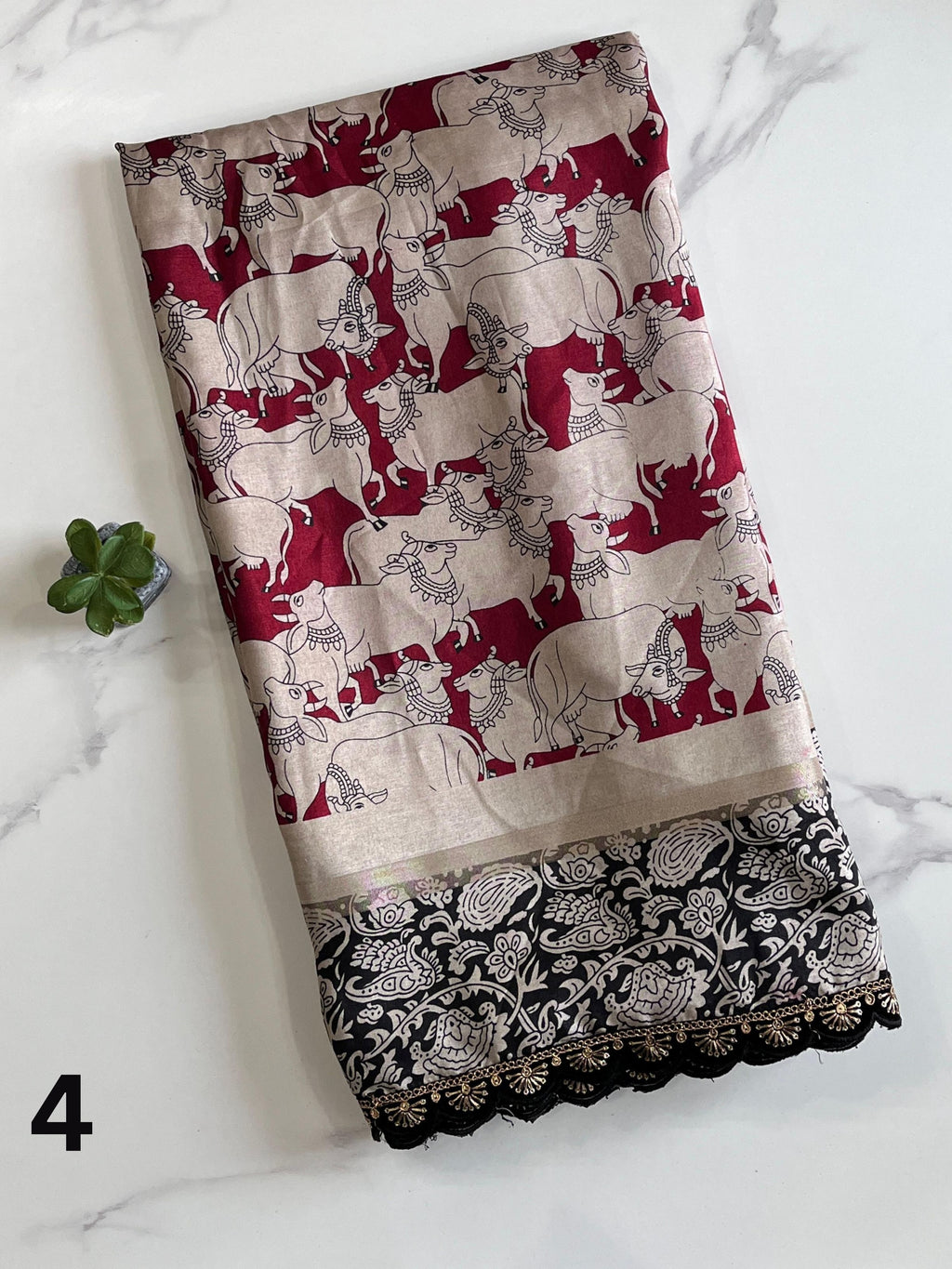 MulMul Cotton Kalamkari Saree