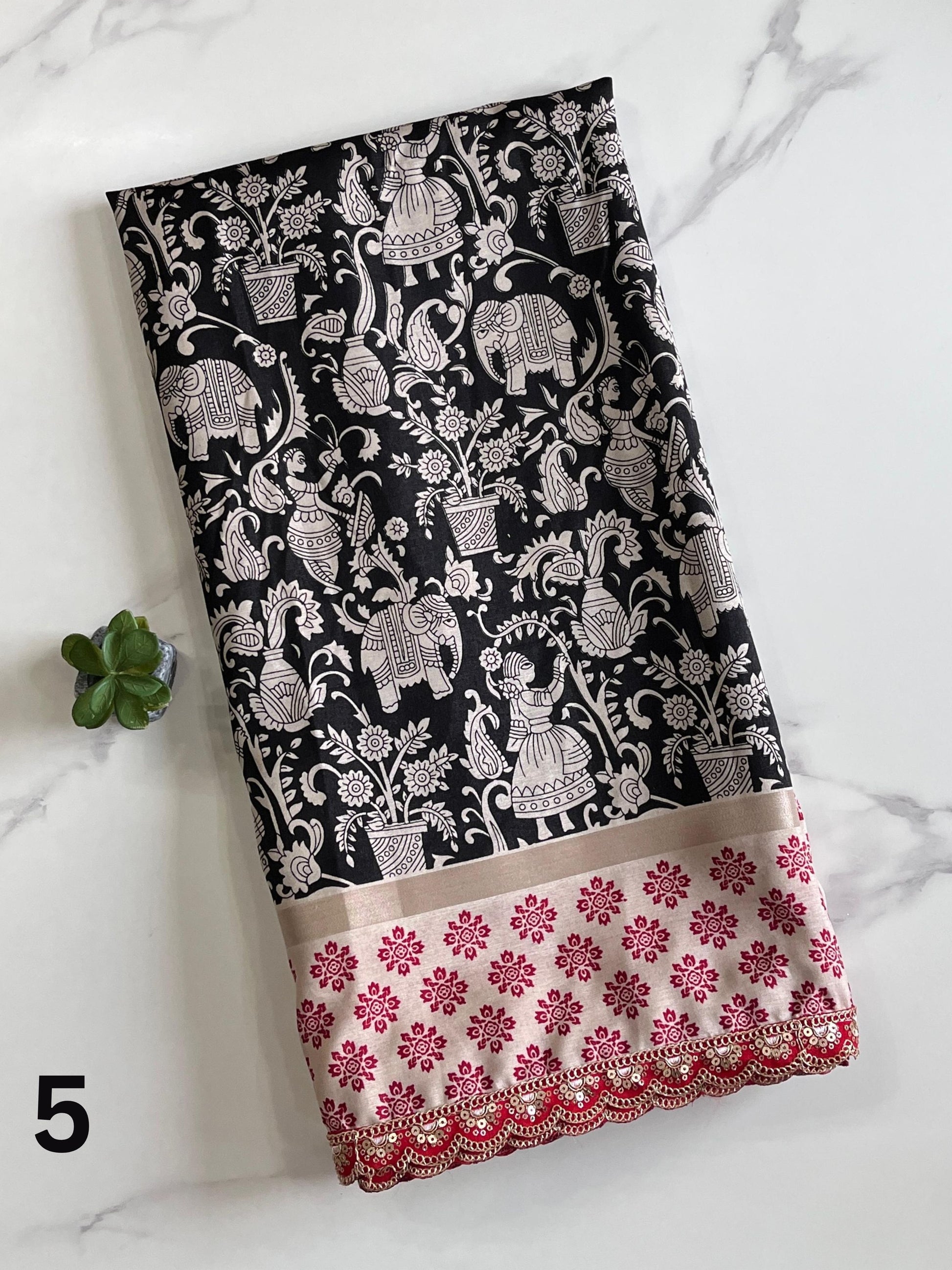 MulMul Cotton Kalamkari Saree