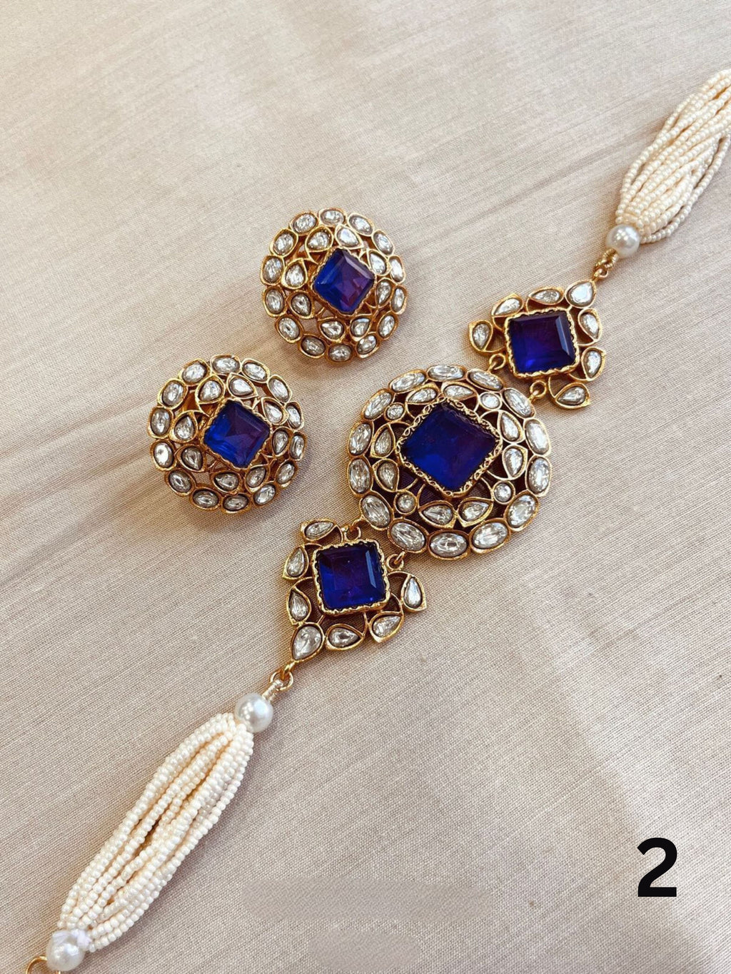 Ahmedabadi Pearls Choker Set