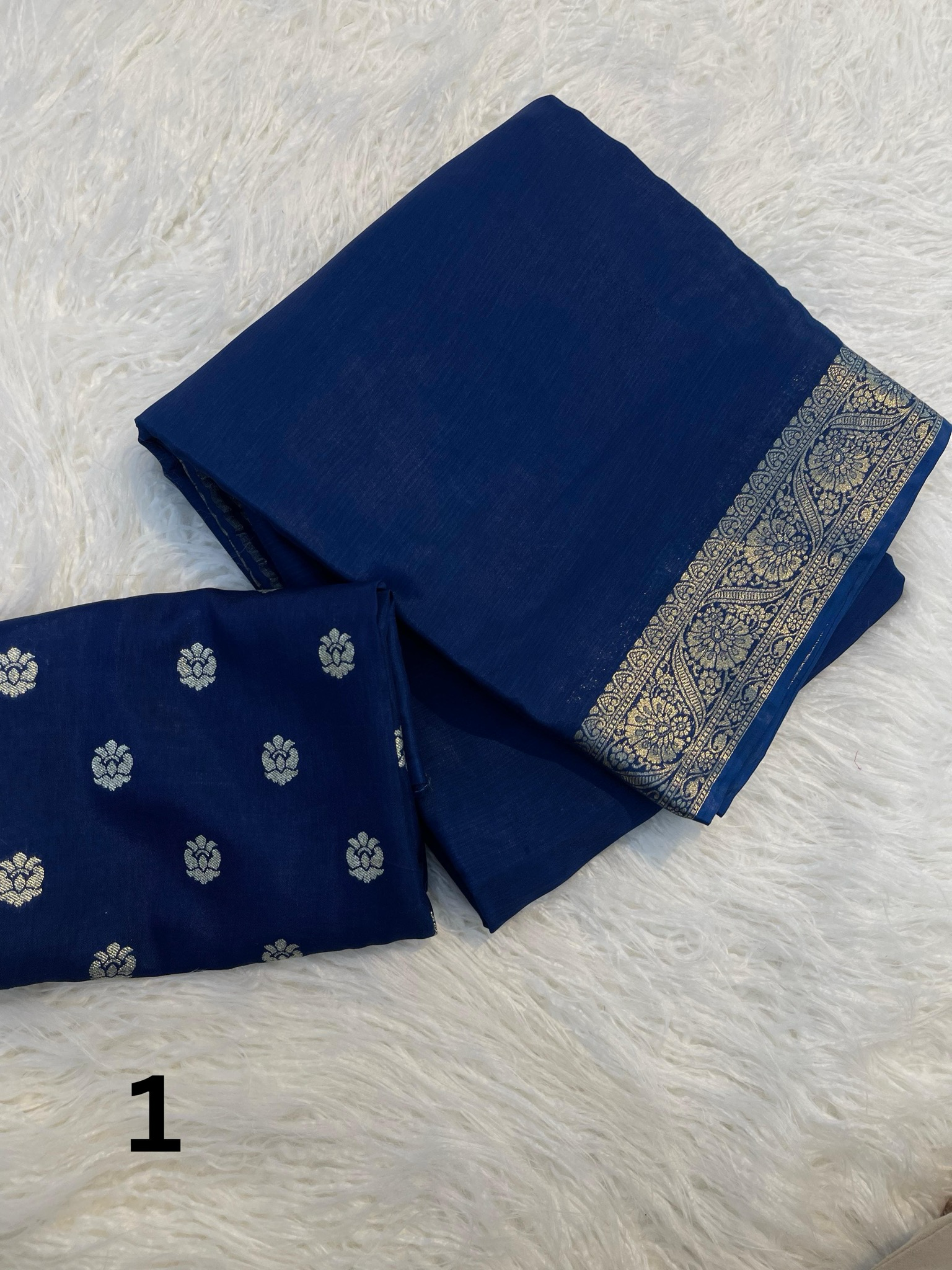 Gowri’s Viscose Chinnon Shaded Saree