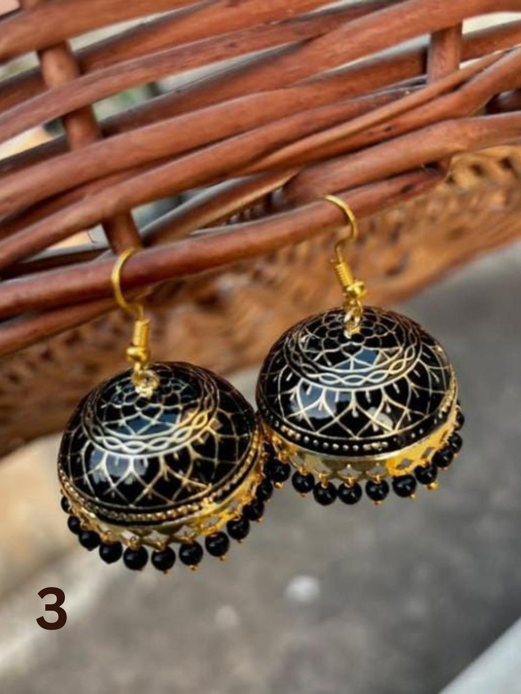 Meenakari Jhumkas