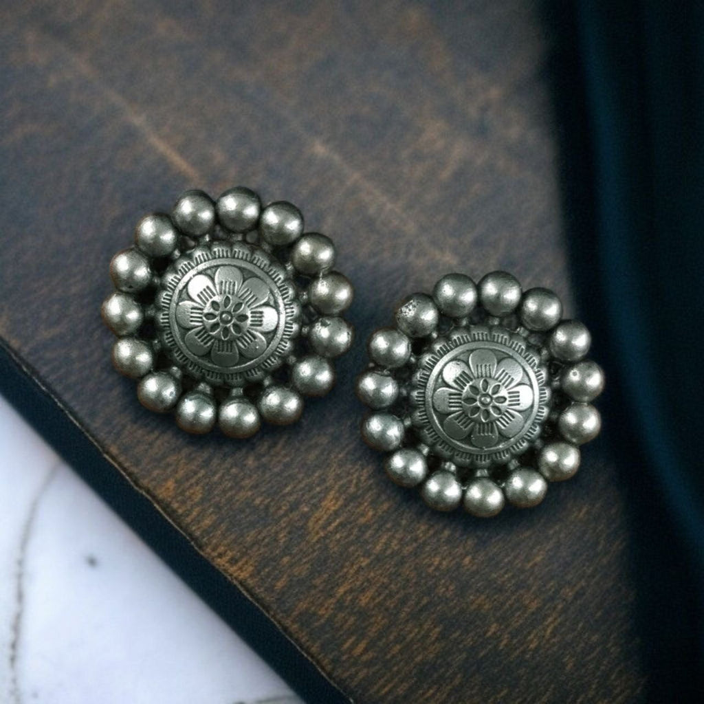 Sturdy Oxidised Studs
