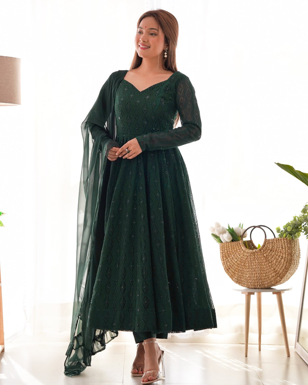 Georgette Anarkali Suit Set