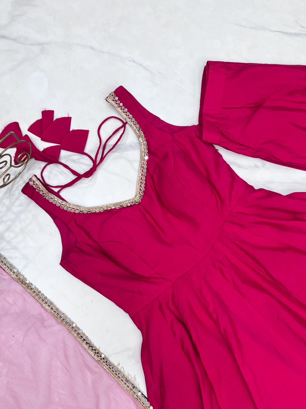 Chanderi Silk Anarkali Set