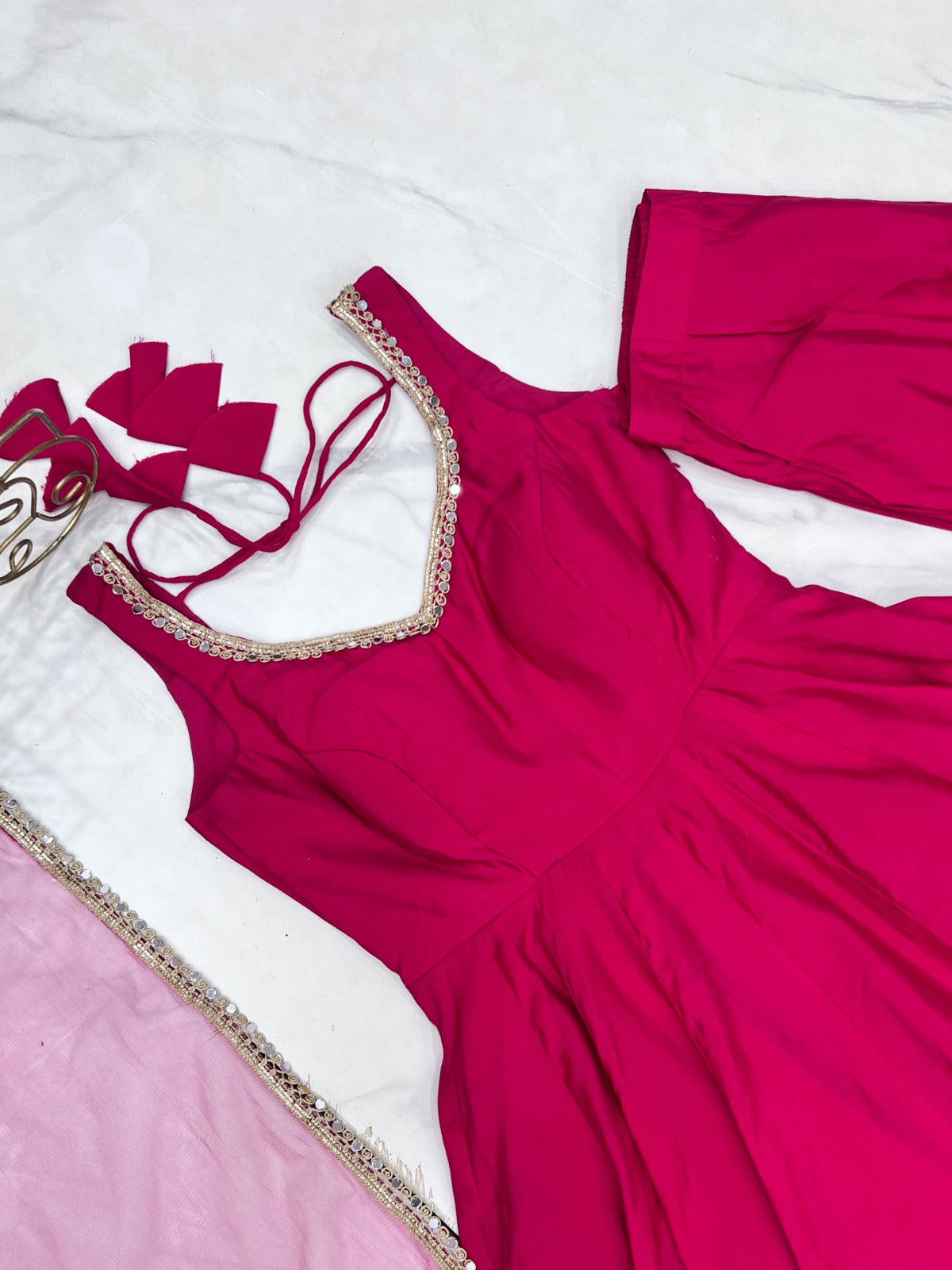 Chanderi Silk Anarkali Set