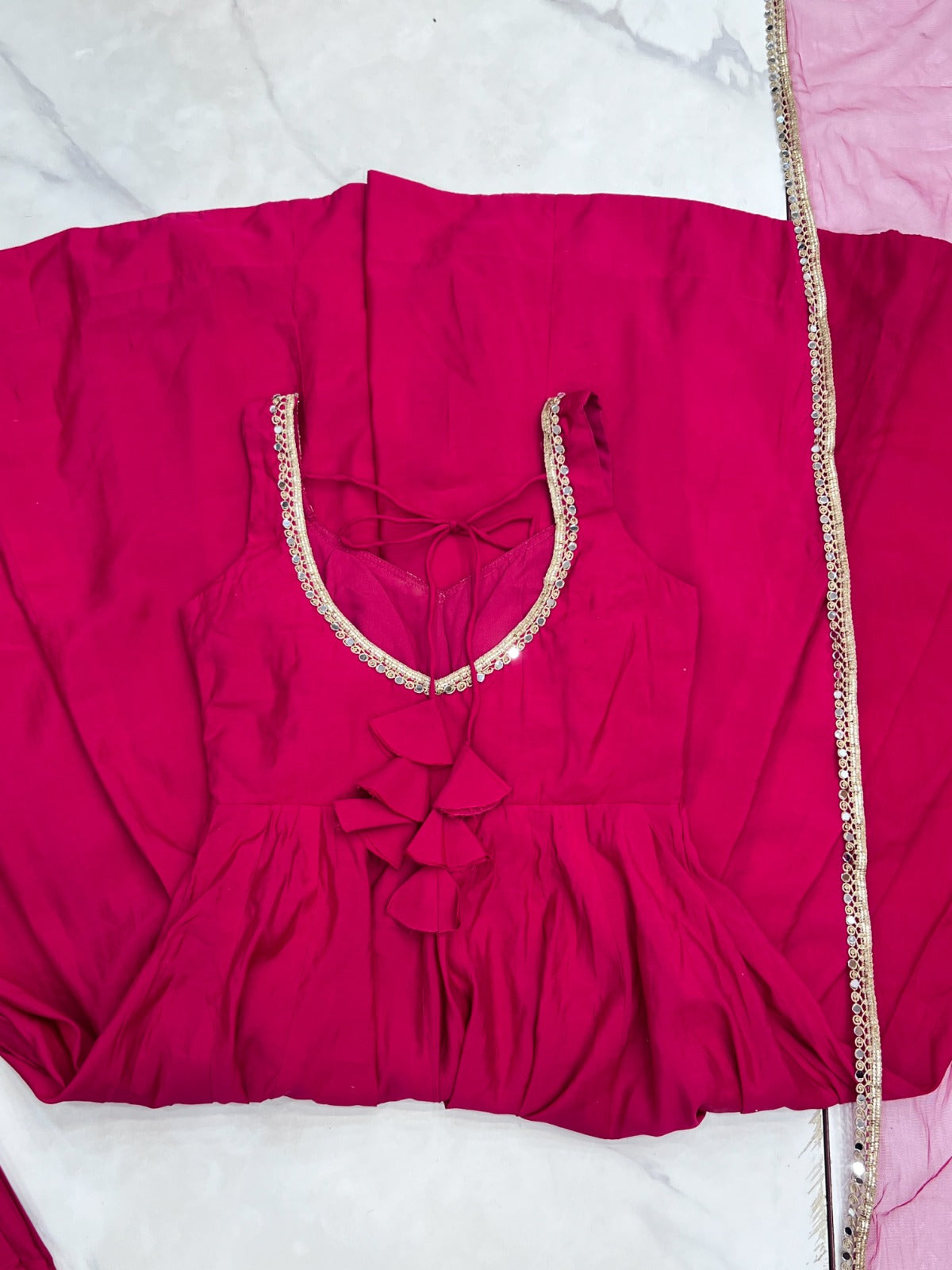 Chanderi Silk Anarkali Set